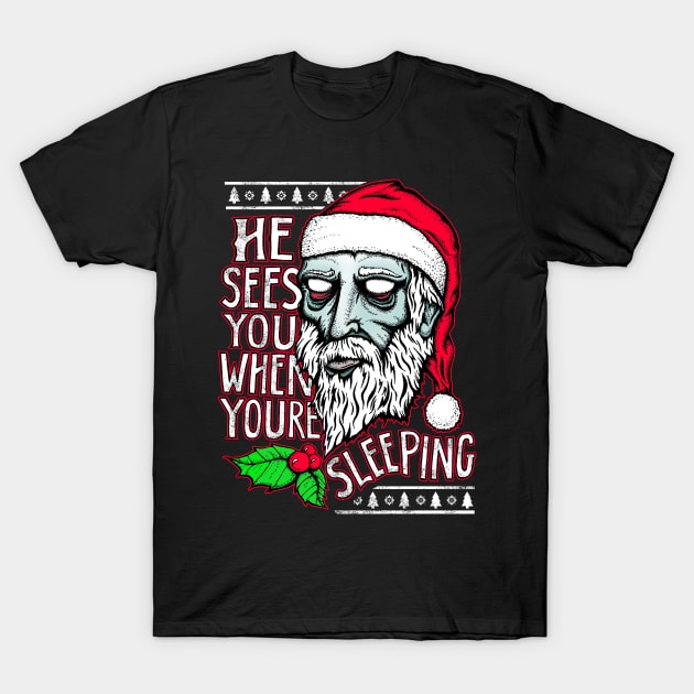 Satan Claus is Comin' T-Shirt by Ghoul_Jerk